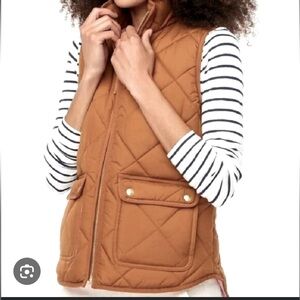 J Crew Quilted Puffer Vest Sz XS